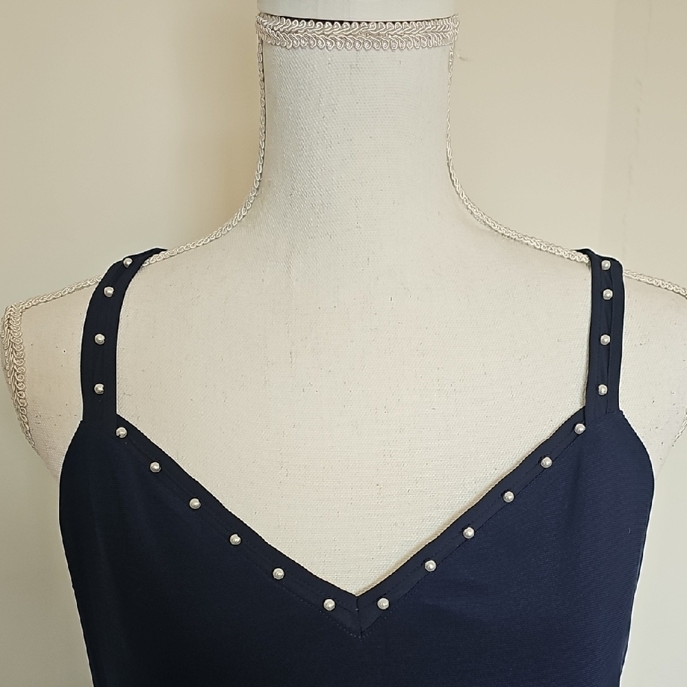 WHBM Navy Blue Women's Top - Picture 2 of 6